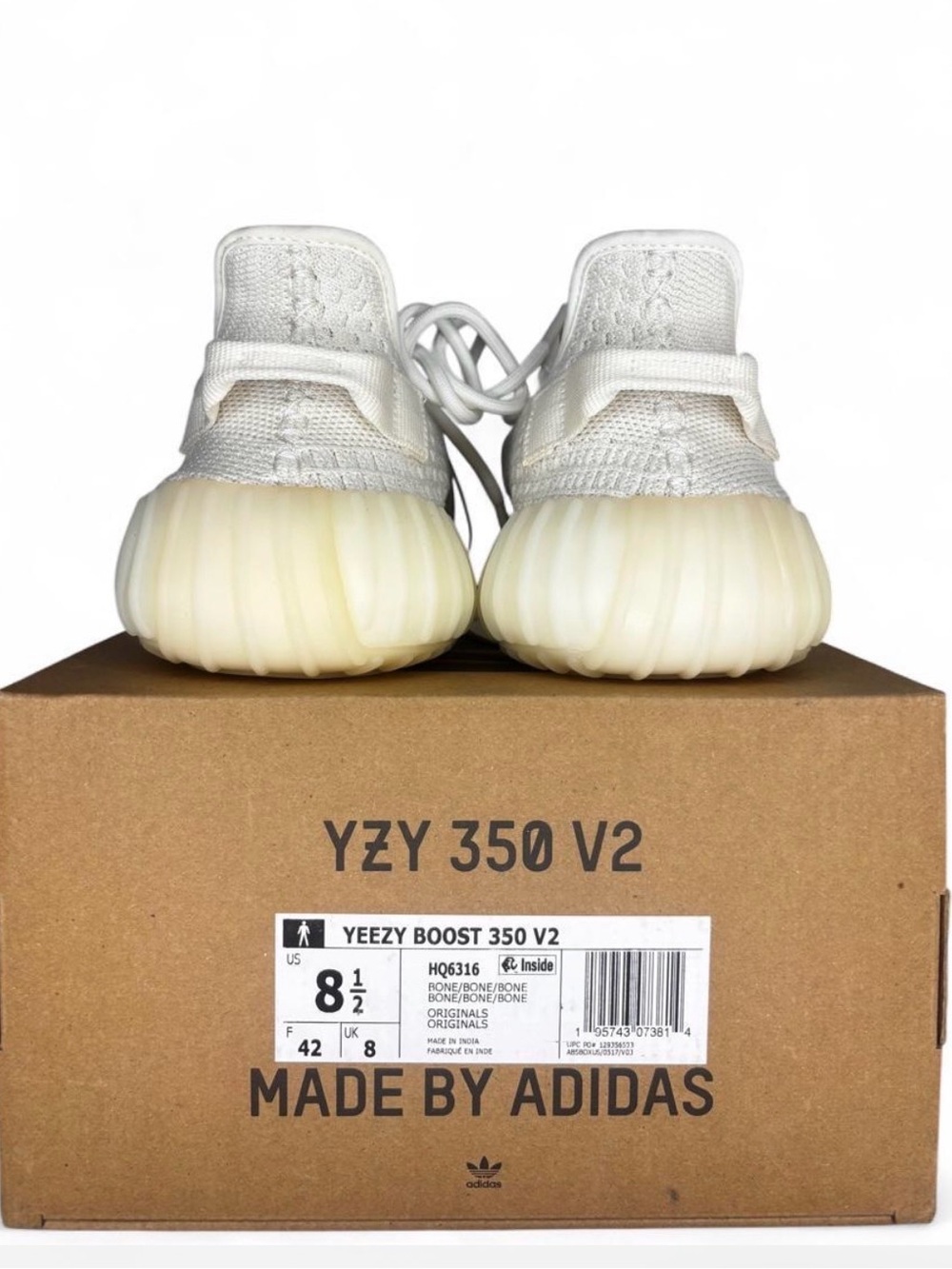 adidas Kids Yeezy Boost 350 V2 - Cream/Off-White